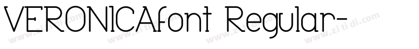 VERONICAfont Regular字体转换